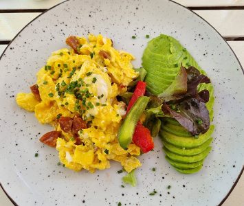 Frühstück in der Meierei Diglas im Türkenschanzpark in Wien
