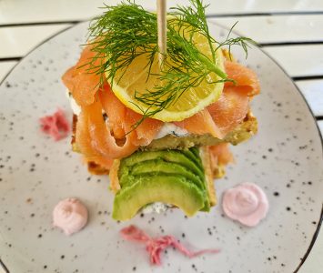 Frühstück in der Meierei Diglas im Türkenschanzpark in Wien
