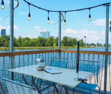 Frühstück im Landtmann Bootshaus in Wien