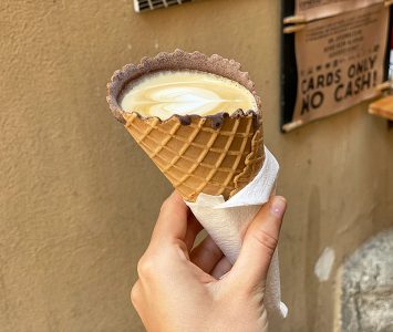Frühstück im Fenster Café in Wien
