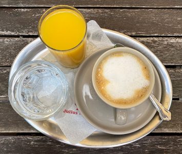 Frühstück im Lille Hus in Teesdorf
