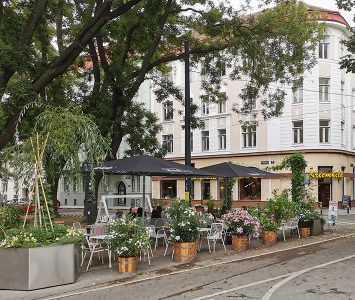 Frühstück im Café Kriemhild in Wien
