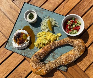 Frühstück im Neni am Prater in Wien