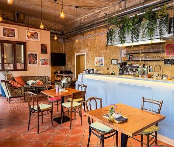 Frühstück im Lebenslinien Café in Wien