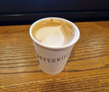 Frühstück in der Kaffeeküche in Wien
